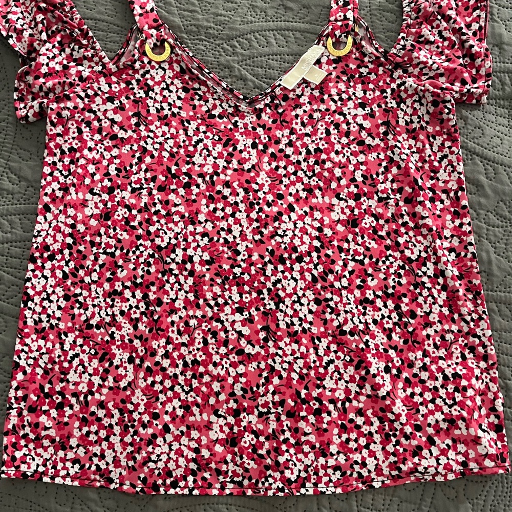 Michael Kors cold shoulder Pink Women's Top